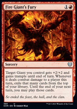 Fire Giant's Fury⁣ - Kaldheim: Extras⁣ (Uncommon)⁣ [389]