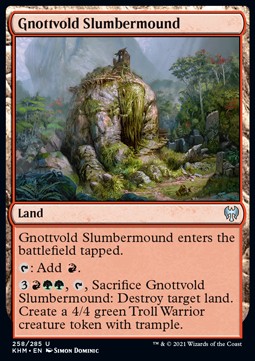 Gnottvold Slumbermound⁣ - Kaldheim⁣ (Uncommon)⁣ [258]