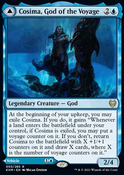 Cosima, God of the Voyage // The Omenkeel⁣ - Kaldheim⁣ (Rare)⁣ [50]