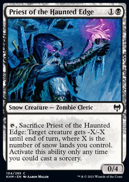 Priest of the Haunted Edge⁣ - Kaldheim⁣ (Common)⁣ [104]