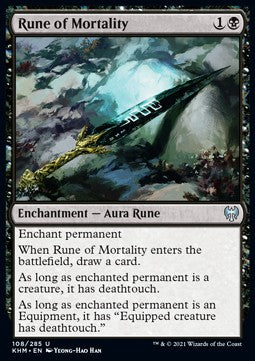 Rune of Mortality⁣ - Kaldheim⁣ (Uncommon)⁣ [108]