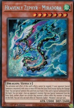 Heavenly Zephyr - Miradora (V.1 - Secret Rare)⁣ - Blazing Vortex⁣ (Secret Rare)⁣ [029]