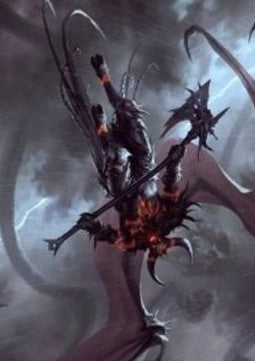 Art Series: Burning-Rune Demon (V.1)⁣ - Kaldheim: Extras⁣ (Tip Card)⁣ [A20]