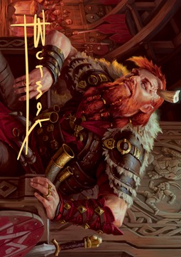 Art Series: Arni Brokenbrow (V.2)⁣ - Kaldheim: Extras⁣ (Tip Card)⁣ [A30]