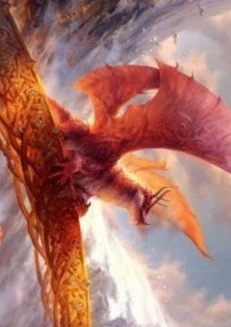 Art Series: Goldspan Dragon (V.1)⁣ - Kaldheim: Extras⁣ (Tip Card)⁣ [A35]