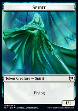 Spirit Token (White 1/1)⁣ - Kaldheim: Extras⁣ (Token)⁣ [T04]