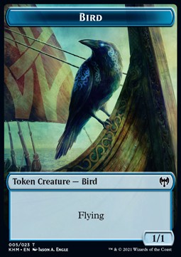 Bird Token (Blue 1/1)⁣ - Kaldheim: Extras⁣ (Token)⁣ [T05]