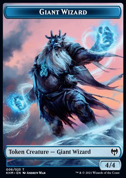 Giant Wizard Token (Blue 4/4)⁣ - Kaldheim: Extras⁣ (Token)⁣ [T06]