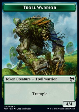 Troll Warrior Token (Green 4/4)⁣ - Kaldheim: Extras⁣ (Token)⁣ [T16]