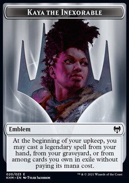 Kaya the Inexorable Emblem⁣ - Kaldheim: Extras⁣ (Token)⁣ [T20]