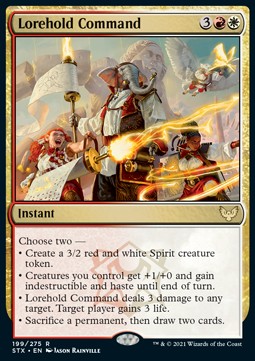 Lorehold Command⁣ - Strixhaven: School of Mages⁣ (Rare)⁣ [199]
