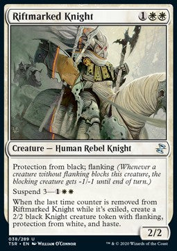 Riftmarked Knight⁣ - Time Spiral Remastered⁣ (Uncommon)⁣ [38]