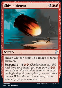 Shivan Meteor⁣ - Time Spiral Remastered⁣ (Uncommon)⁣ [188]