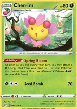 Cherrim⁣ - Battle Styles⁣ (Holo Rare)⁣ [8]