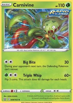 Carnivine⁣ - Battle Styles⁣ (Uncommon)⁣ [9]