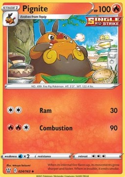 Pignite⁣ - Battle Styles⁣ (Uncommon)⁣ [24]
