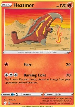 Heatmor⁣ - Battle Styles⁣ (Uncommon)⁣ [26]
