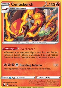 Centiskorch⁣ - Battle Styles⁣ (Rare)⁣ [30]