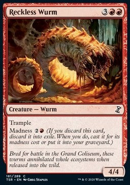 Reckless Wurm⁣ - Time Spiral Remastered⁣ (Common)⁣ [181]