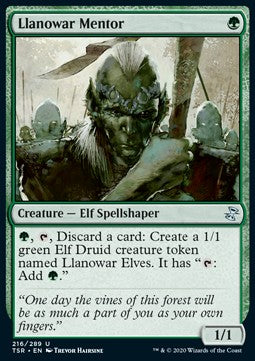 Llanowar Mentor⁣ - Time Spiral Remastered⁣ (Uncommon)⁣ [216]