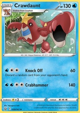 Crawdaunt⁣ - Battle Styles⁣ (Uncommon)⁣ [39]