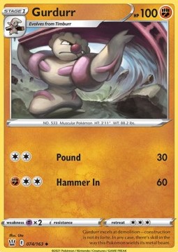 Gurdurr⁣ - Battle Styles⁣ (Uncommon)⁣ [74]