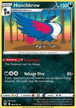 Honchkrow⁣ - Battle Styles⁣ (Uncommon)⁣ [94]