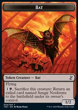 Bat Token (Black 1/2)⁣ - Time Spiral Remastered: Extras⁣ (Token)⁣ [T04]