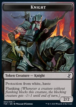 Knight Token (Black 2/2)⁣ - Time Spiral Remastered: Extras⁣ (Token)⁣ [T05]