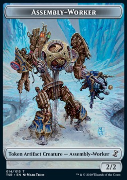 Assembly-Worker Token (Colorless 2/2)⁣ - Time Spiral Remastered: Extras⁣ (Token)⁣ [T14]