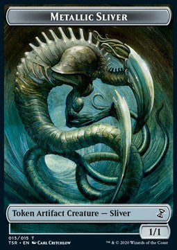 Metallic Sliver Token (Colorless 1/1)⁣ - Time Spiral Remastered: Extras⁣ (Token)⁣ [T15]