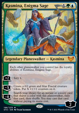 Kasmina, Enigma Sage⁣ - Strixhaven: School of Mages⁣ (Mythic)⁣ [196]