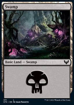 Swamp (V.2)⁣ - Strixhaven: School of Mages: Extras⁣ (Land)⁣ [371]