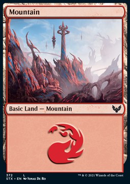 Mountain (V.1)⁣ - Strixhaven: School of Mages: Extras⁣ (Land)⁣ [372]