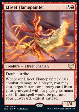 Efreet Flamepainter⁣ - Strixhaven: School of Mages⁣ (Rare)⁣ [98]