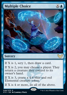 Multiple Choice⁣ - Strixhaven: School of Mages⁣ (Rare)⁣ [48]