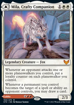 Mila, Crafty Companion // Lukka, Wayward Bonder⁣ - Strixhaven: School of Mages⁣ (Mythic)⁣ [153]