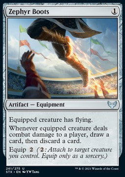 Zephyr Boots⁣ - Strixhaven: School of Mages⁣ (Uncommon)⁣ [261]