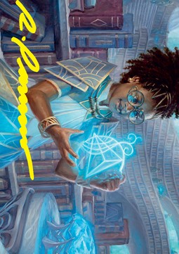 Art Series: Zimone, Quandrix Prodigy (V.2)⁣ - Strixhaven: School of Mages: Extras⁣ (Tip Card)⁣ [A46]