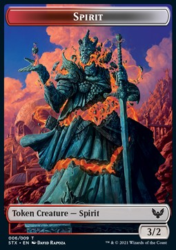 Spirit Token (Red and White 3/2)⁣ - Strixhaven: School of Mages: Extras⁣ (Token)⁣ [T06]