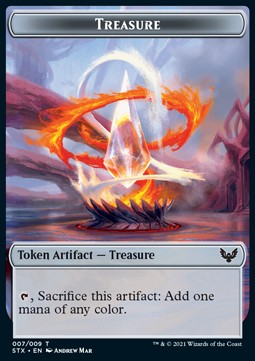 Treasure Token⁣ - Strixhaven: School of Mages: Extras⁣ (Token)⁣ [T07]
