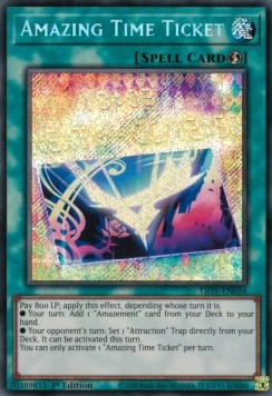 Amazing Time Ticket (V.1 - Secret Rare)⁣ - Lightning Overdrive⁣ (Secret Rare)⁣ [056]
