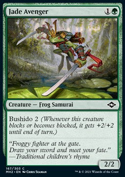 Jade Avenger⁣ - Modern Horizons 2⁣ (Common)⁣ [167]