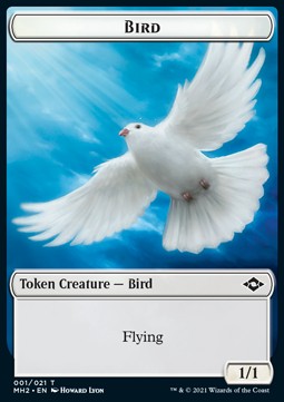 Bird Token (White 1/1)⁣ - Modern Horizons 2: Extras⁣ (Token)⁣ [T01]