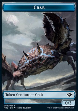 Crab Token (Blue 0/3)⁣ - Modern Horizons 2: Extras⁣ (Token)⁣ [T02]