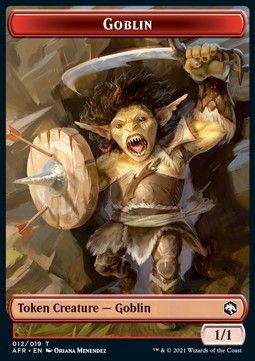 Goblin Token (R 1/1) // Dungeon of the Mad Mage⁣ - Adventures in the Forgotten Realms: Extras⁣ (Token)⁣ [T 12/20]