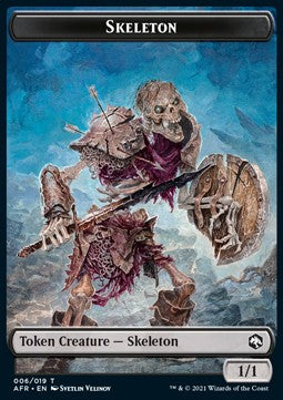 Skeleton Token (B 1/1) // Lost Mine of Phandelver⁣ - Adventures in the Forgotten Realms: Extras⁣ (Token)⁣ [T 6/21]