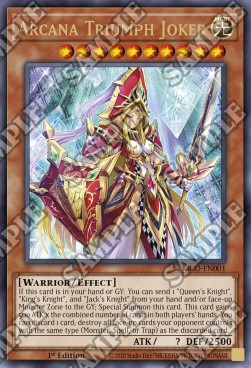 Arcana Triumph Joker (V.1 - Ultra Rare)⁣ - King's Court⁣ (Ultra Rare)⁣ [001]