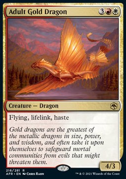 Adult Gold Dragon⁣ - Adventures in the Forgotten Realms⁣ (Rare)⁣ [216]
