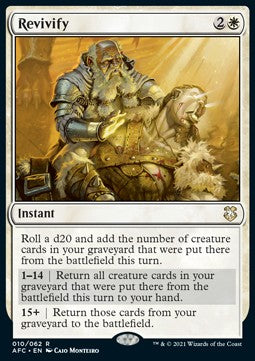 Revivify⁣ - Commander: Adventures in the Forgotten Realms⁣ (Rare)⁣ [10]